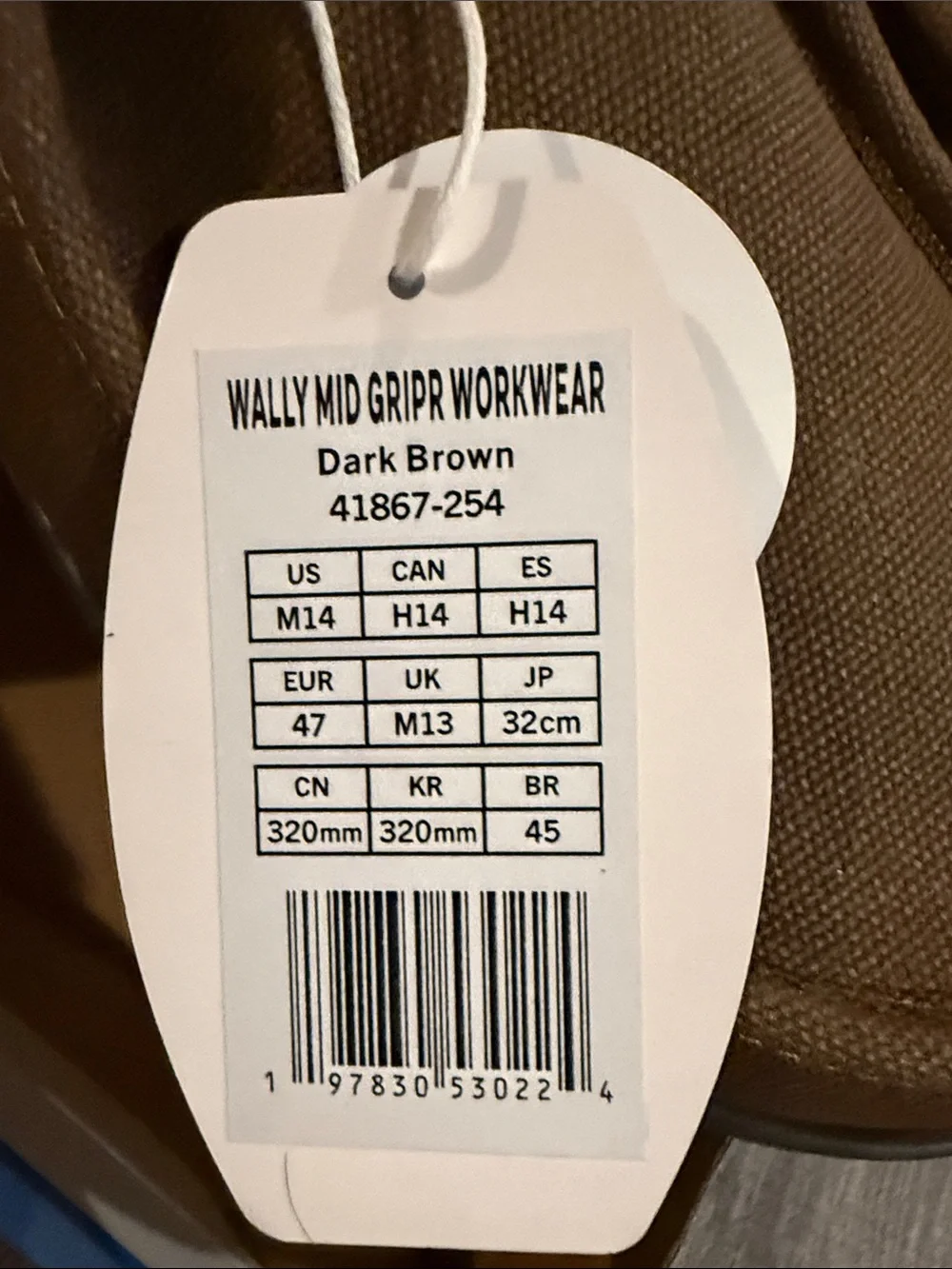 Hey Dude Wally GripR Workwear Dark Brown